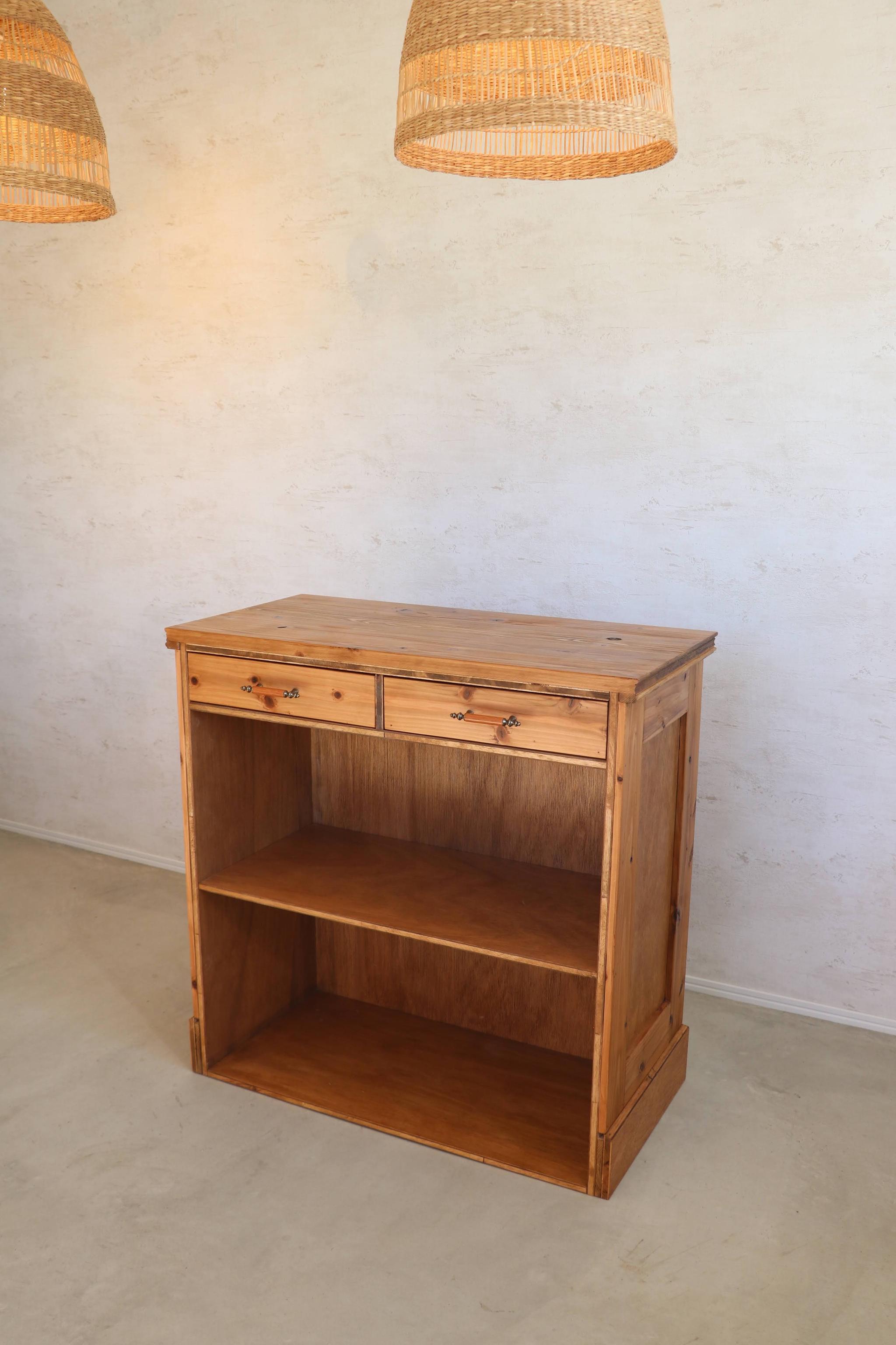 アンティークカウンター レジ台 キャッシャー バーカウンター 受付 サイドテーブル 水槽台 ディスプレイ 店舗什器 | 8枚目